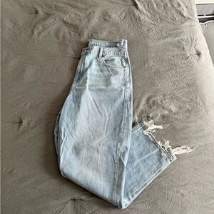 American Eagle Outfitters Light Blue Cropped Jeans
